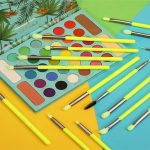 ست براش نئون تخصصی سایه سبز 15 عددی دوکالر - DOCOLOR - تصویر 5