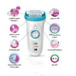 اپیلاتور 9 سر سری 9 مدل 9 - 961e براون - BRAUN - تصویر 6