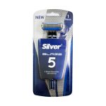 خودتراش 5 لبه مردانه سیلور مدل Blaze5 بسته یک عددی - Silver