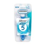 خودتراش 5 لبه زنانه سیلور مدل گلوریا 1 عدد - Silver - تصویر 2