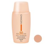 ضد آفتاب رنگی مخصوص پوست چرب با spf50 شماره3 ژیناژن GINAGEN